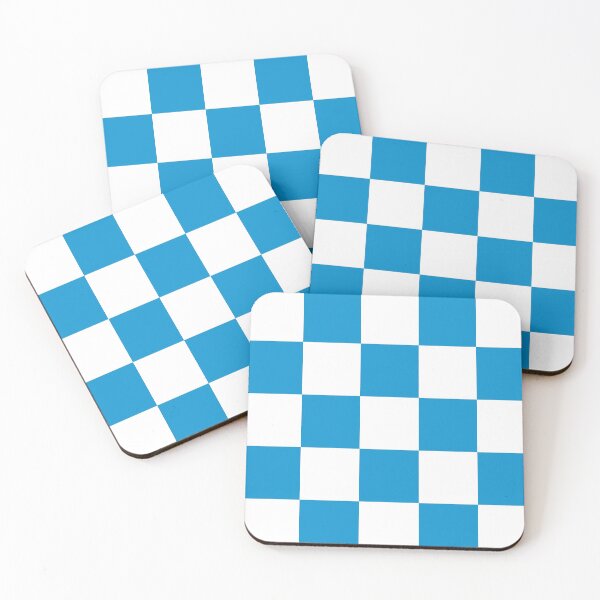 Item preview, Checkered (Large Squares) Light Blue and White designed and sold by Tree45.