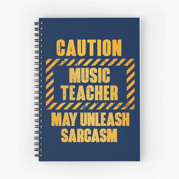 Item preview, Caution: Music Teacher.  May Unleash Sarcasm designed and sold by HappySchnapper.