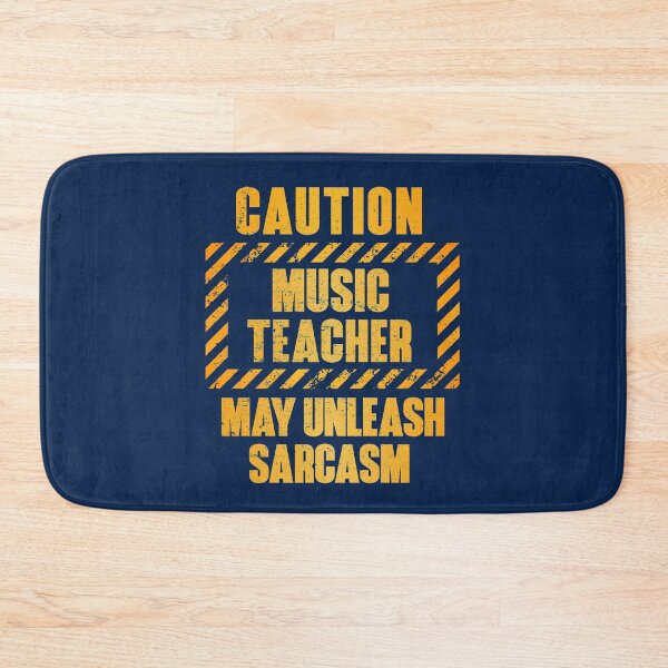 Item preview, Caution: Music Teacher.  May Unleash Sarcasm designed and sold by HappySchnapper.