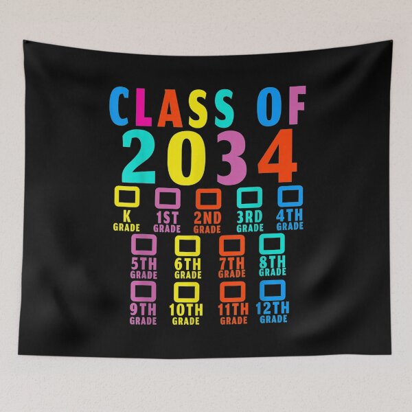 Item preview, Class Of 2034 Grow With Me Checklist Graduation for Him Her  designed and sold by FelixRiojas.