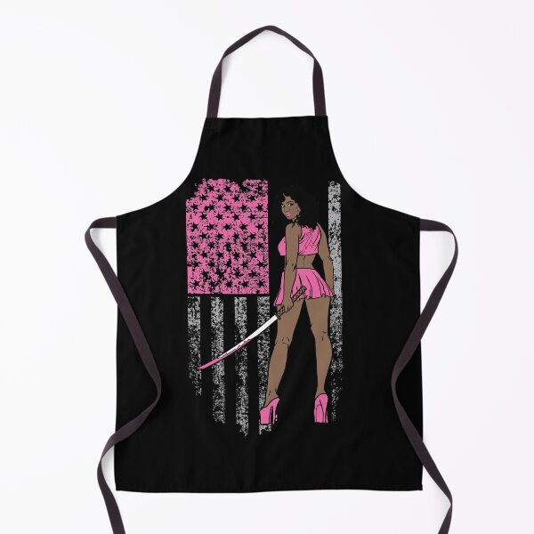 Item preview, Breast Cancer Warrior USA American Flag Melanin designed and sold by PinkyTree.