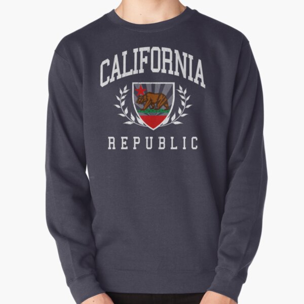 California Flag Crest (vintage distressed design) Pullover Sweatshirt