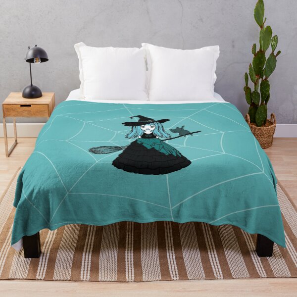 Item preview, Teal Spiderweb Cheeky Witch® y Cheeky Cat designed and sold by cheekywitch.