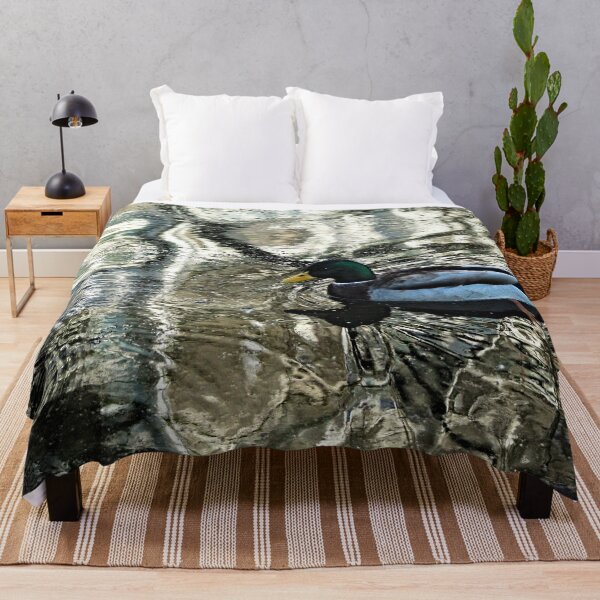 Item preview, Mallard Duck Swimming Water Reflection designed and sold by Anna Lemos.