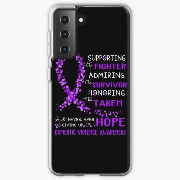 Supporting Fighter Domestic Violence Awareness Samsung Galaxy Soft Case