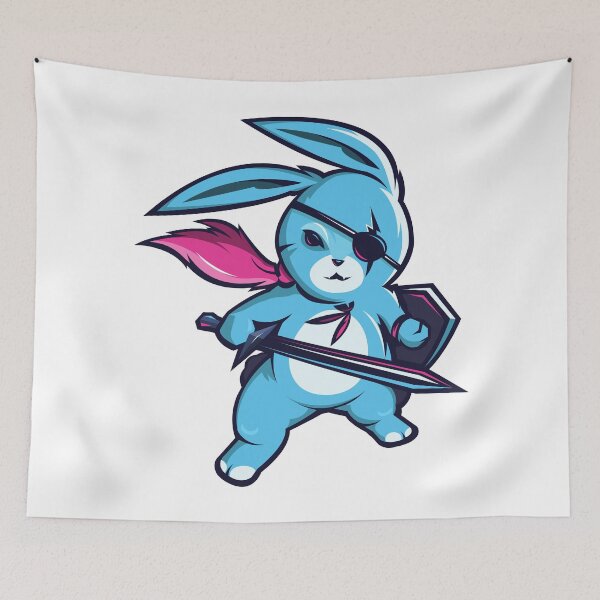 Item preview, Blue Rabbit Knight designed and sold by Curio Meridian.