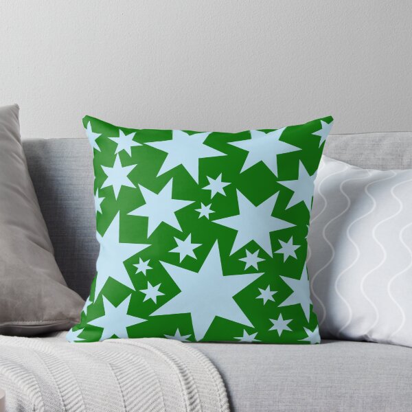 Item preview, Estrellas azules sobre un fondo verde designed and sold by eevee135.