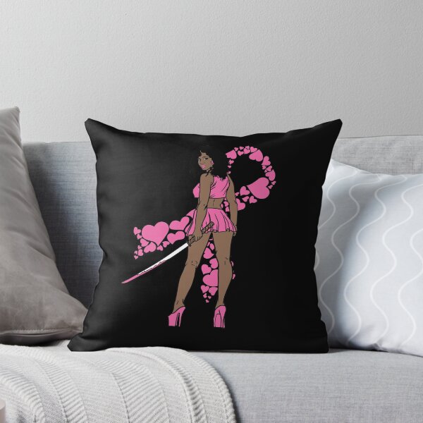 Item preview, Breast Cancer Awareness Fight Melanin Katana Black designed and sold by PinkyTree.