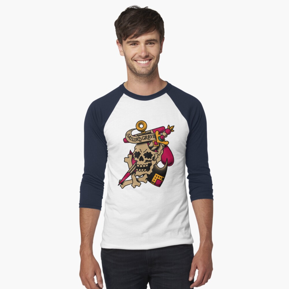 Item preview, Baseball ¾ Sleeve T-Shirt designed and sold by Salty-Dog2.
