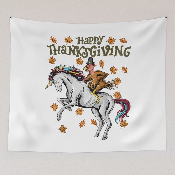Item preview, Happy Thanksgiving Funny Turkey Riding Unicorn Girl Women Raglan Baseball Tee designed and sold by DieterShop.