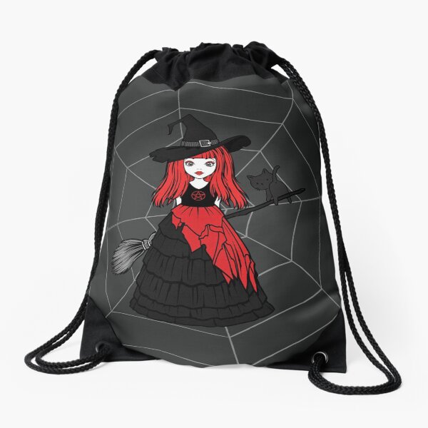 Item preview, Black and Red Spiderweb Cheeky Witch® and Cheeky Cat designed and sold by cheekywitch.
