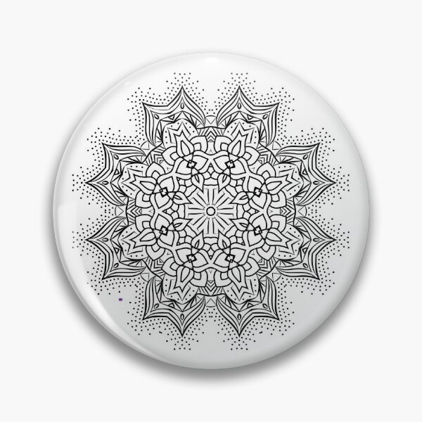 Item preview, Black Flower Mandala designed and sold by Wachi-A.