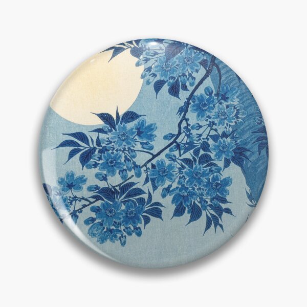 Aperçu de l'œuvre Cerisier en fleurs sur une nuit de pleine lune - Art japonais créée et vendue par TSLAB.