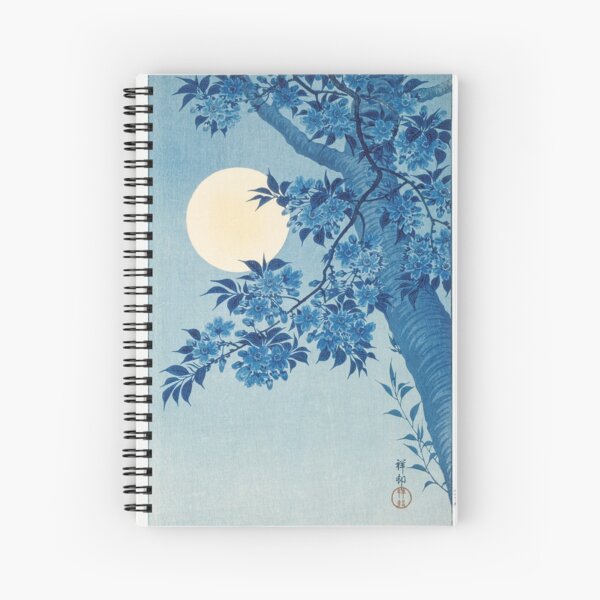 Aperçu de l'œuvre Cerisier en fleurs sur une nuit de pleine lune - Art japonais créée et vendue par TSLAB.