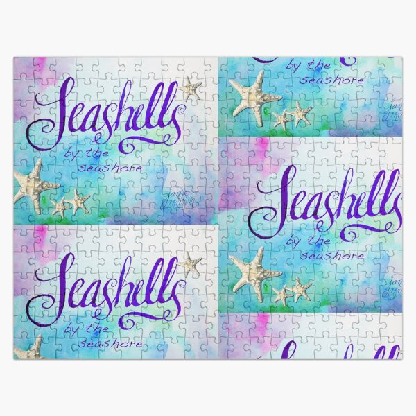 Seashells by the seashore by Jan Marvin Jigsaw Puzzle