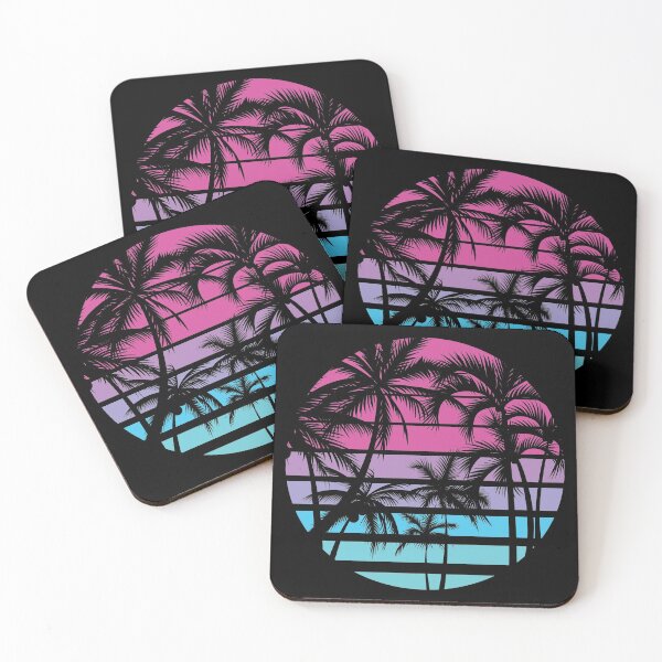 Item preview, Retro Old Vintage Circle Base Design Palm Tree 90's Color Vibe designed and sold by avinigav.