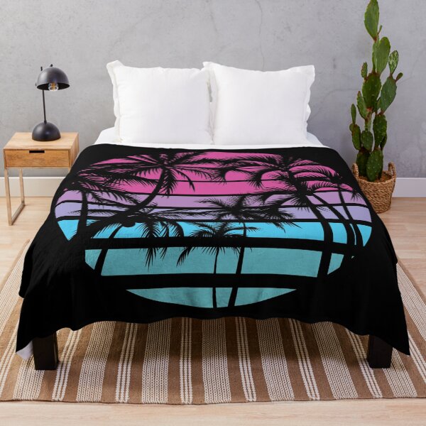 Item preview, Retro Old Vintage Circle Base Design Palm Tree 90's Color Vibe designed and sold by avinigav.