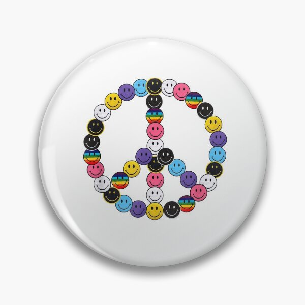 Item preview, Hippie Racial Diversity Smiley Emoticon 70s & 80s Peace Sign  designed and sold by AlvaShop.