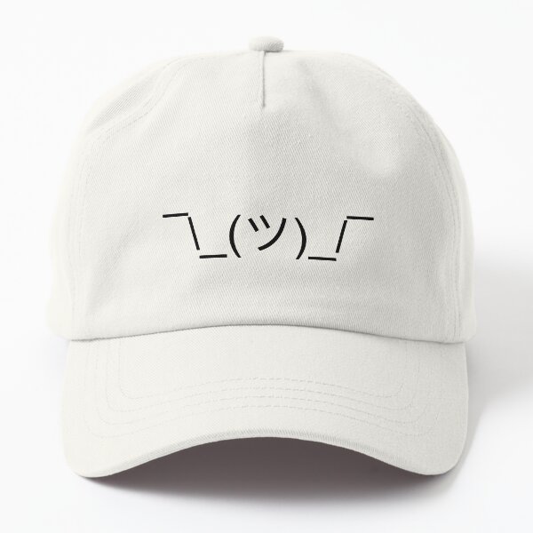 Shruggie shrug ascii Dad Hat