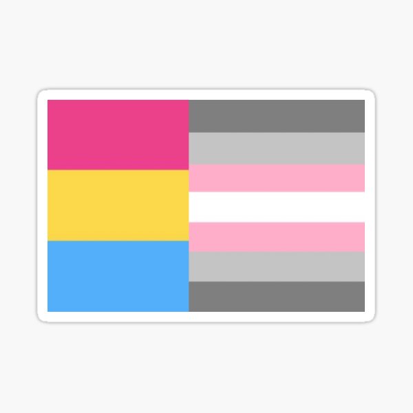 "Pan + demi girl flag" Sticker for Sale by amarie143 Redbubble