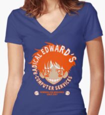 Radical Computer Services Women's Fitted V-Neck T-Shirt