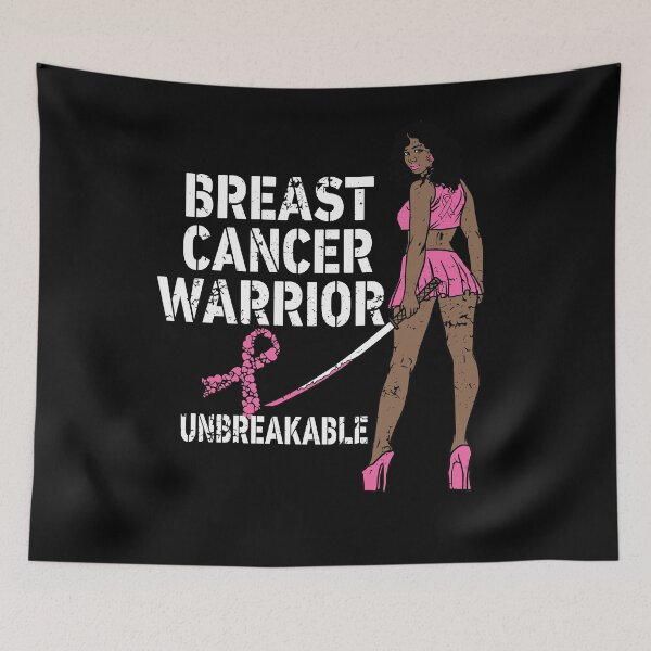 Item preview, Breast Cancer Awareness Fight Melanin Katana Black designed and sold by PinkyTree.