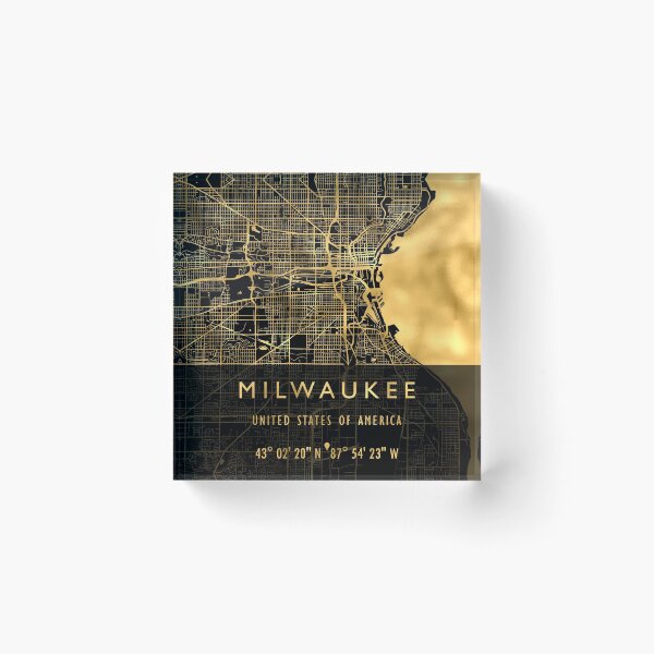 Artikelvorschau, MILWAUKEE KARTE USA entworfen und verkauft von hatimelhag.