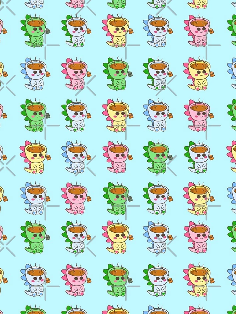 Thumbnail 4 of 4, iPhone Case, Tea Rex Pattern designed and sold by Rnaart.