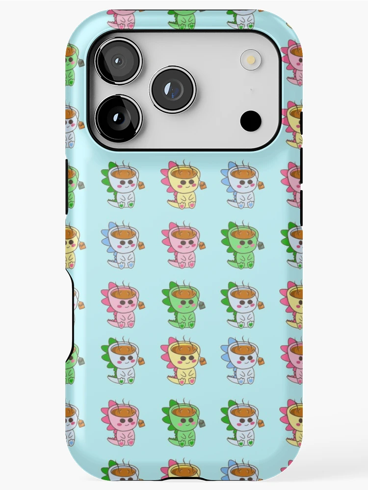 Thumbnail 1 of 4, iPhone Case, Tea Rex Pattern designed and sold by Rnaart.