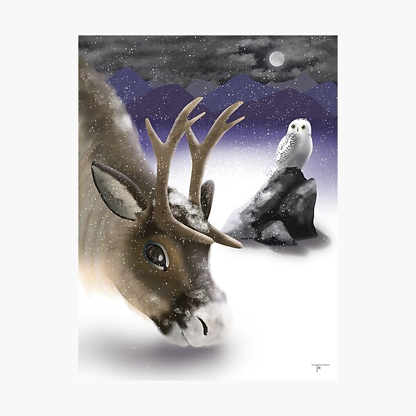 Item preview, Frosty Tundra Night designed and sold by BeeAndClover.