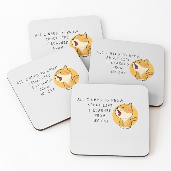 Item preview, All I Need To Know About Life I learned From My Cat  designed and sold by yourcherryguy.