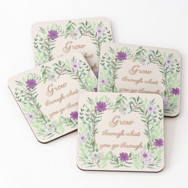 Item preview, Grow through what you go through - Motivational thoughts - Motivational quotes about life designed and sold by Alice-Elgawi.