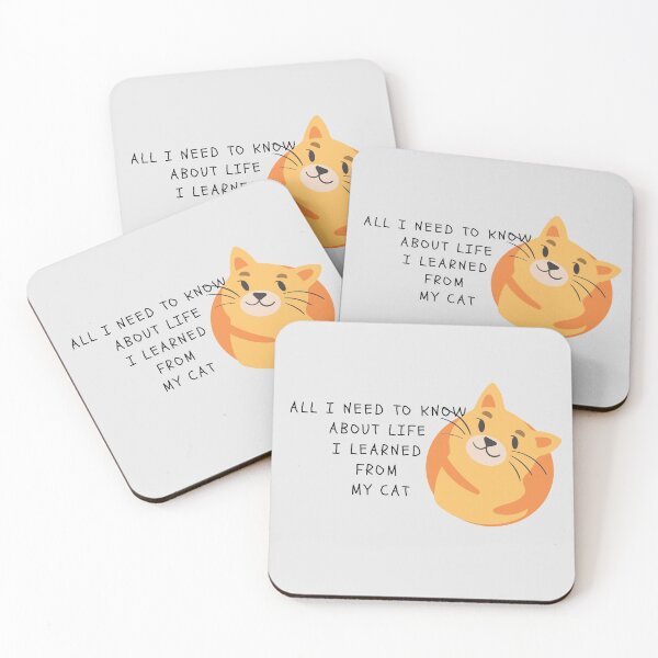 Item preview,  \All I Need To Know About Life I learned From My Cat  designed and sold by yourcherryguy.