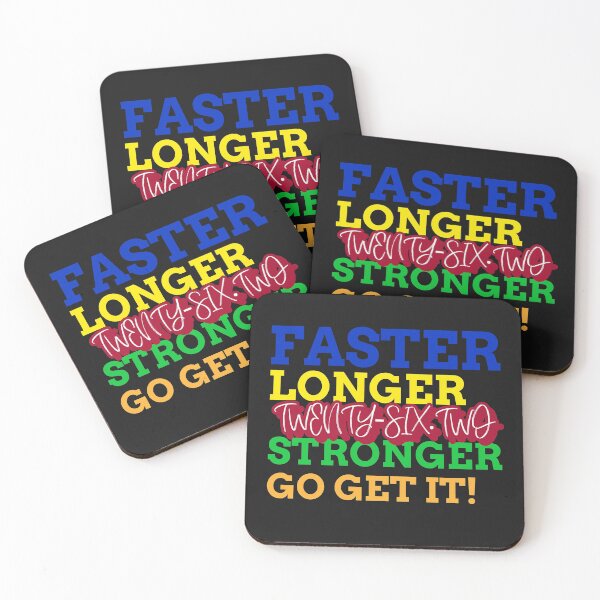 Item preview, Faster Longer Stronger designed and sold by Marathon-Runner.
