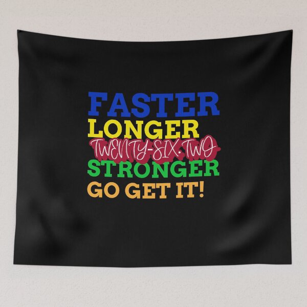 Item preview, Faster Longer Stronger designed and sold by Marathon-Runner.