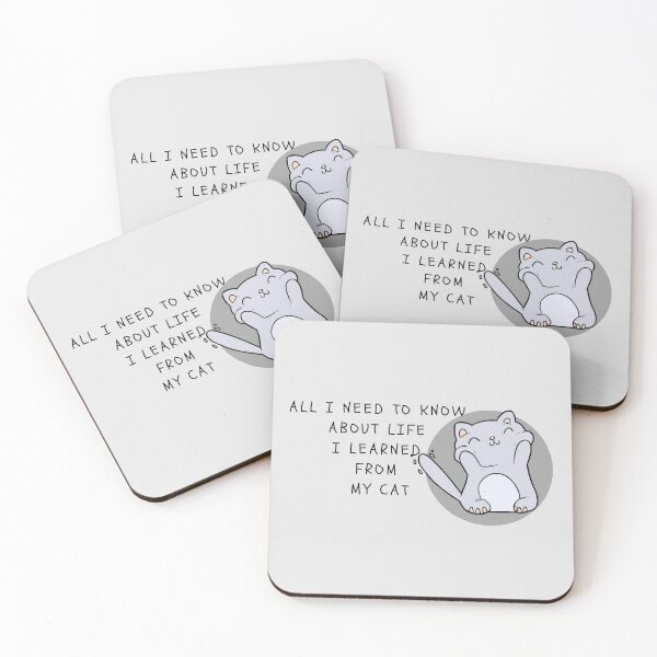 Item preview, All I Need To Know About Life I learned From My Cat  designed and sold by yourcherryguy.