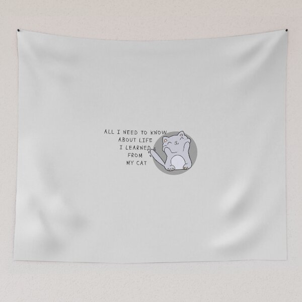 Item preview, All I Need To Know About Life I learned From My Cat  designed and sold by yourcherryguy.