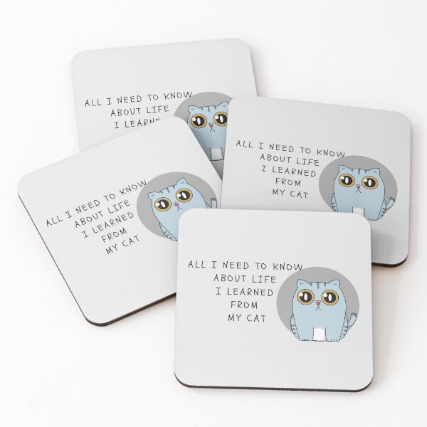 Item preview, All I Need To Know About Life I learned From My Cat  designed and sold by yourcherryguy.