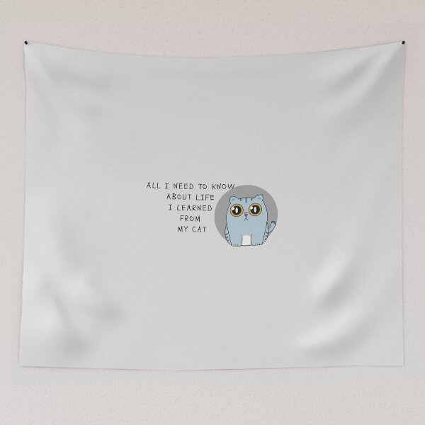 Item preview, All I Need To Know About Life I learned From My Cat  designed and sold by yourcherryguy.