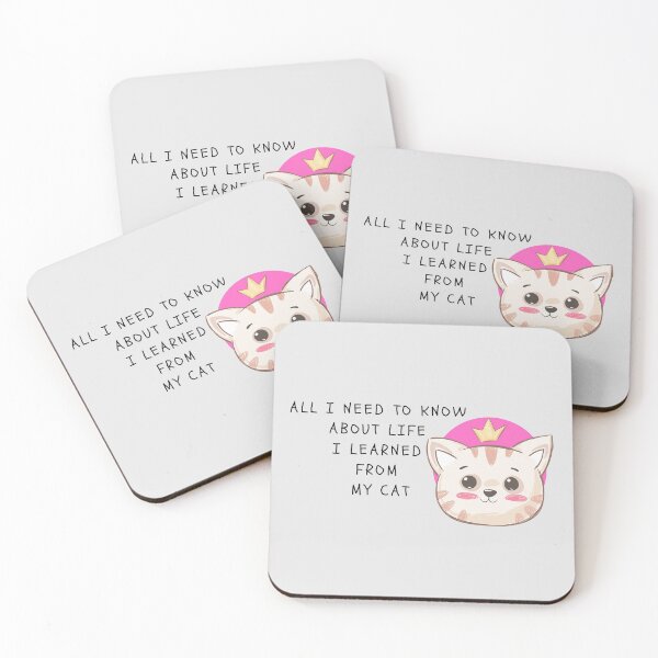 Item preview, All I Need To Know About Life I learned From My Cat  designed and sold by yourcherryguy.