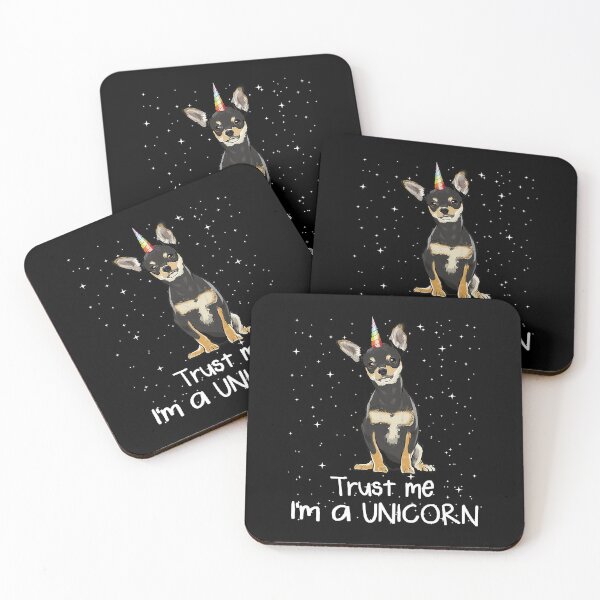 Item preview, Black Chihuahua Trust Me Im A Unicorn Dog designed and sold by EleanorDuncan.