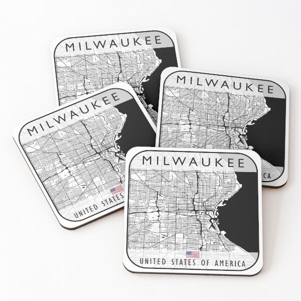 Item preview, MILWAUKEE MAP USA designed and sold by hatimelhag.