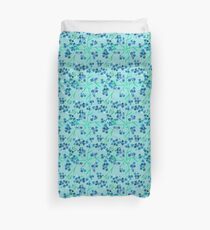 Watercolor blue flower. Duvet Cover