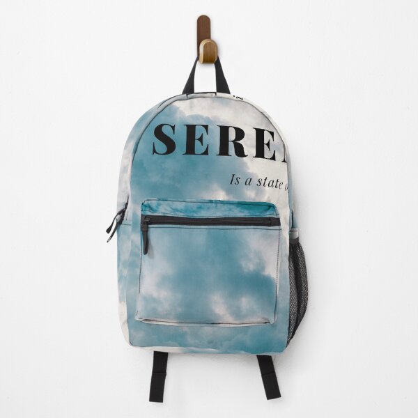 Item preview, Inspirational quote serenity blue clouds designed and sold by Lizzysszhou.