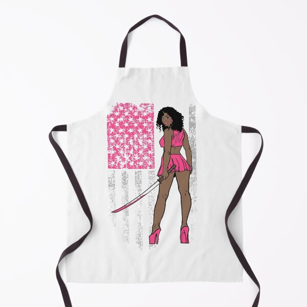 Item preview, Breast Cancer Warrior USA American Flag Melanin designed and sold by PinkyTree.
