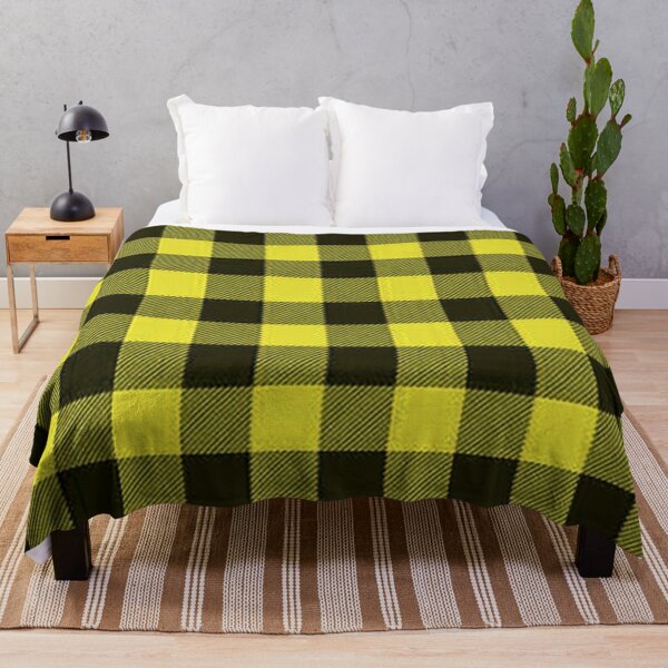 Item preview, Buffalo Plaid, Yellow Black Woven Plaid, Lumberjack plaid, flannel plaid, yellow black check pattern designed and sold by Nostrathomas66.