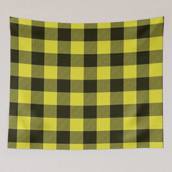 Item preview, Buffalo Plaid, Yellow Black Woven Plaid, Lumberjack plaid, flannel plaid, yellow black check pattern designed and sold by Nostrathomas66.