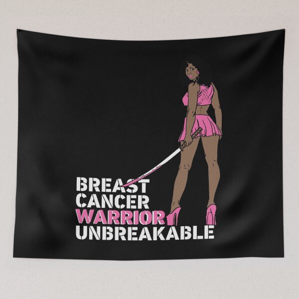 Item preview, Breast Cancer Awareness Fight Melanin Katana Black designed and sold by PinkyTree.