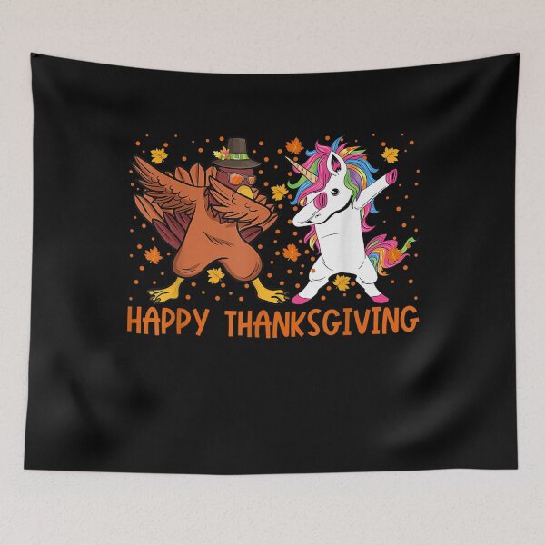 Item preview, Dabbing Turkey Unicorn Happy Thanksgiving Cute Pilgrim Hat  designed and sold by AlvaShop.