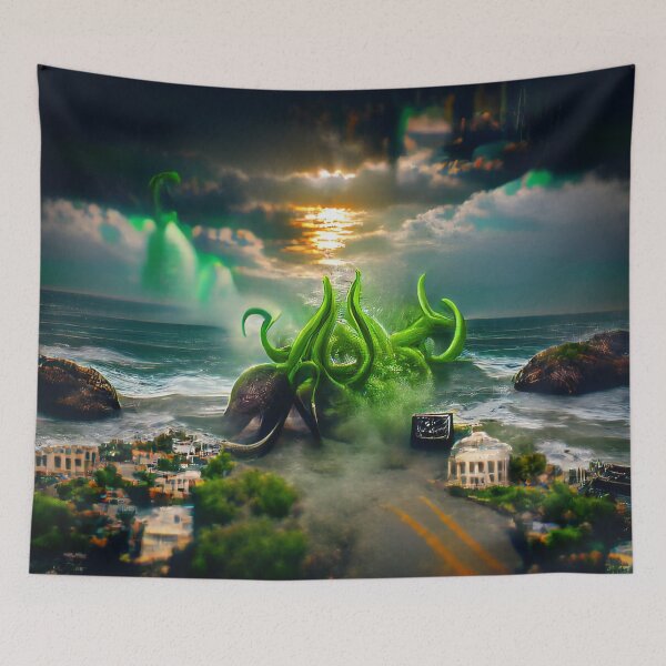 Item preview, Cthulhu The Elder God by an AI designed and sold by OneStrokeBrush.